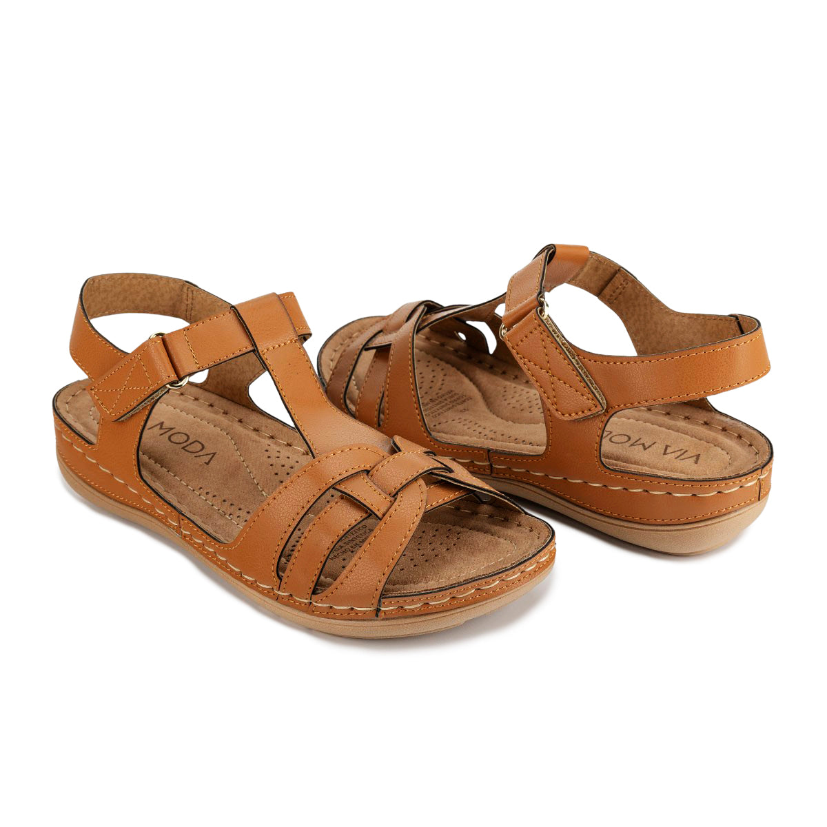 Sandalia Casual Cómoda Para Mujer Viamoda 05003 Viamoda Sandalias Viamoda Calzado con Estilo en México