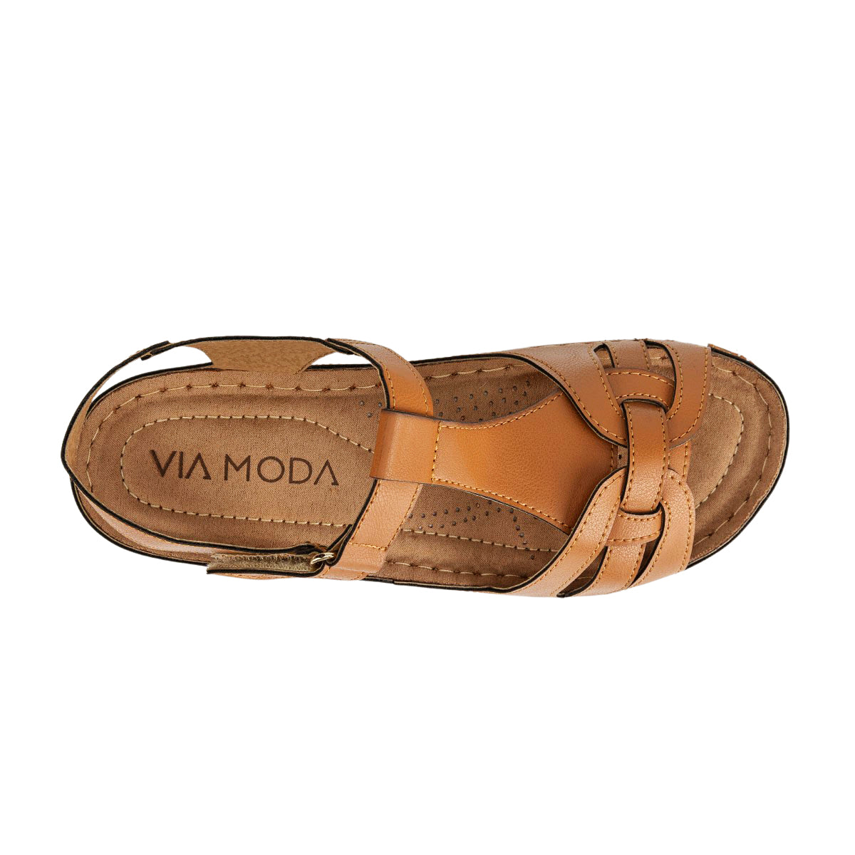 Sandalia Casual Cómoda Para Mujer Viamoda 05003 Viamoda Sandalias Viamoda Calzado con Estilo en México