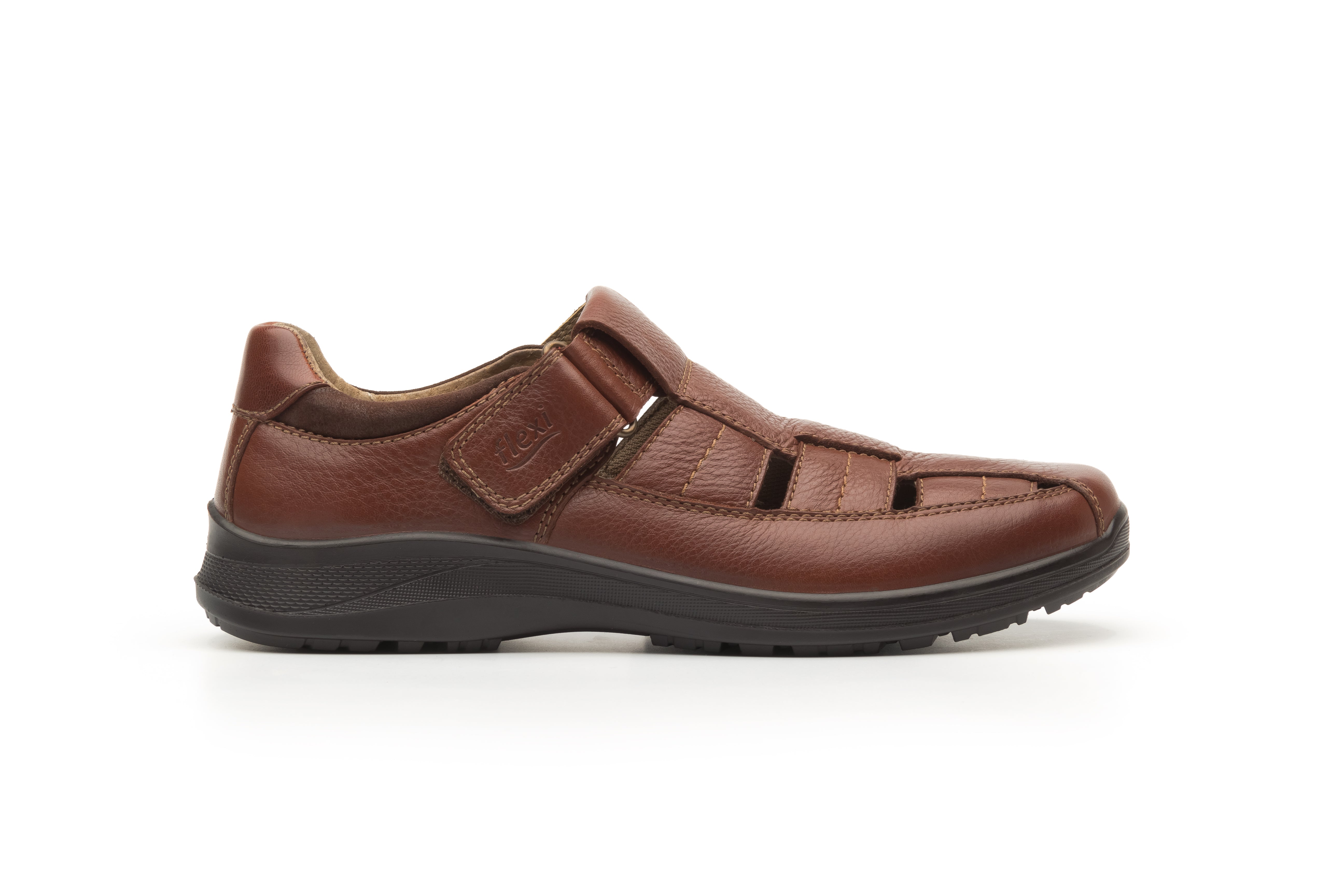Sandalia Flexi Para Hombre Con Piel Graneada 00115-116 Flexi Sandalias Flexi Calzado con Estilo en México