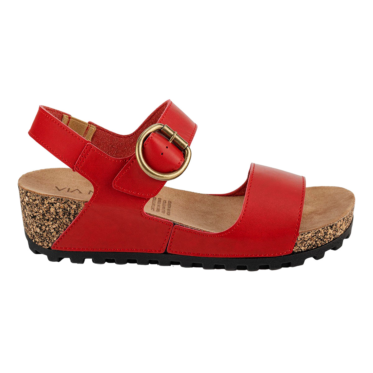 Sandalia Estilo Cuña Para Mujer Viamoda 06551 Viamoda Sandalias Viamoda Calzado con Estilo en México