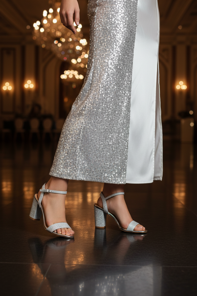 Sandalia Fiesta Graduación Glitter Para Mujer Vizzano 06469/70 Vizzano Sandalias Vizzano Calzado con Estilo en México