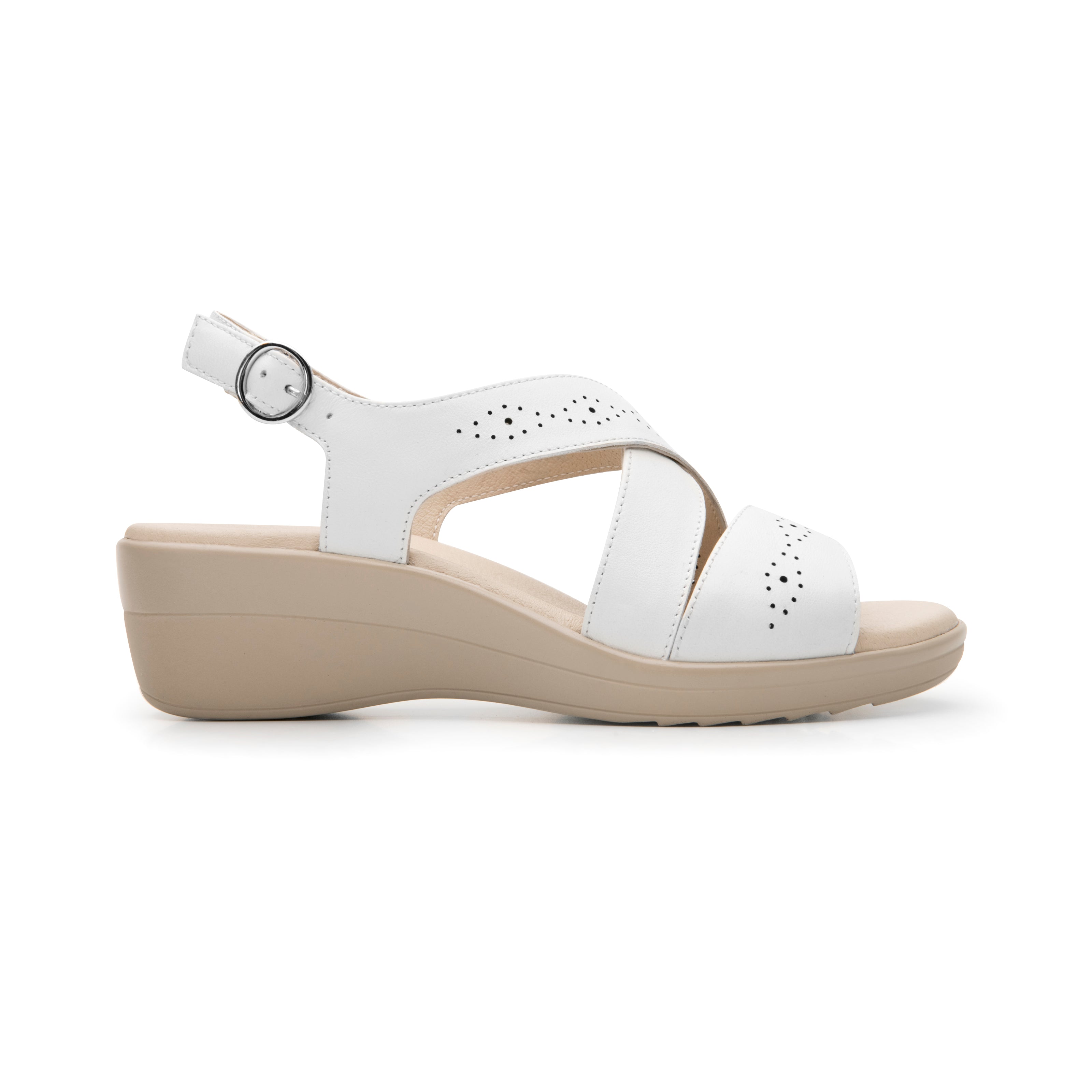 Sandalia Flexi Para Mujer Cuña Baja 08588-08589