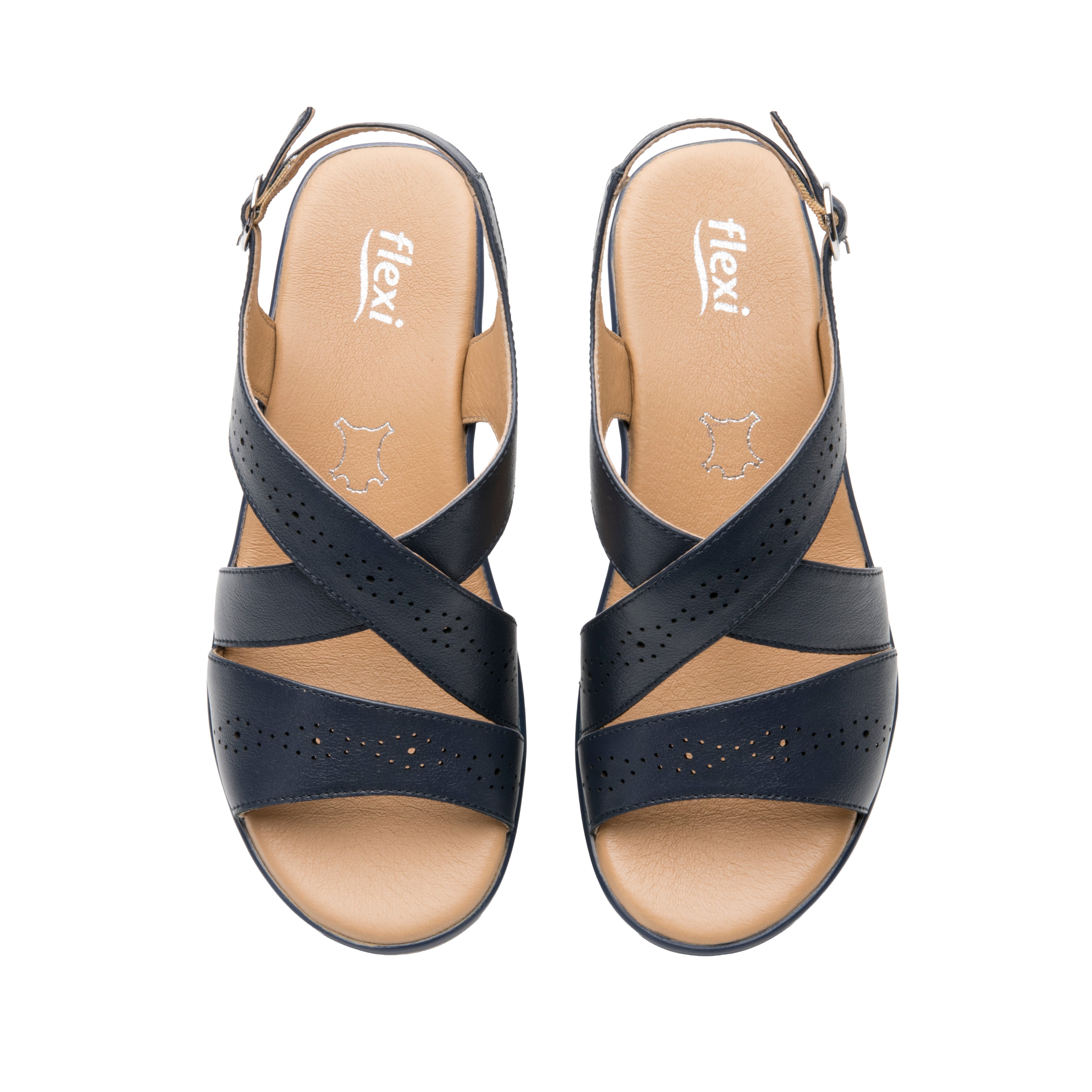 Sandalia Flexi Para Mujer Cuña Baja 08588-08589