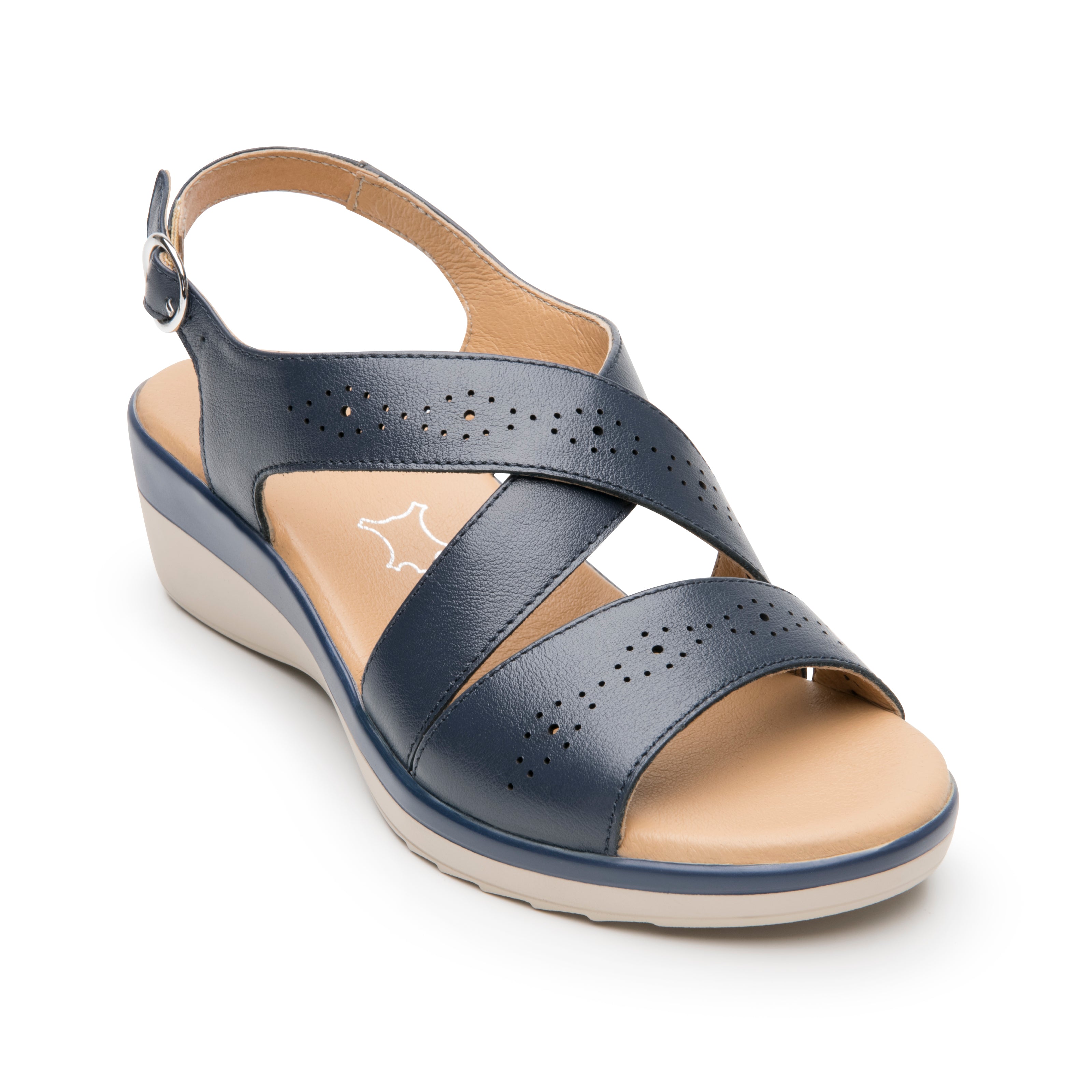 Sandalia Flexi Para Mujer Cuña Baja 08588-08589