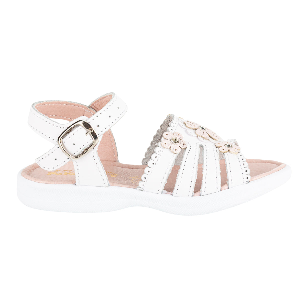 Sandalia Floral Para Niña Peke Kids 08457
