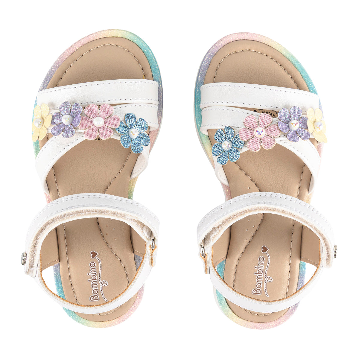 Sandalia Bambino Para Niña Flores 08481