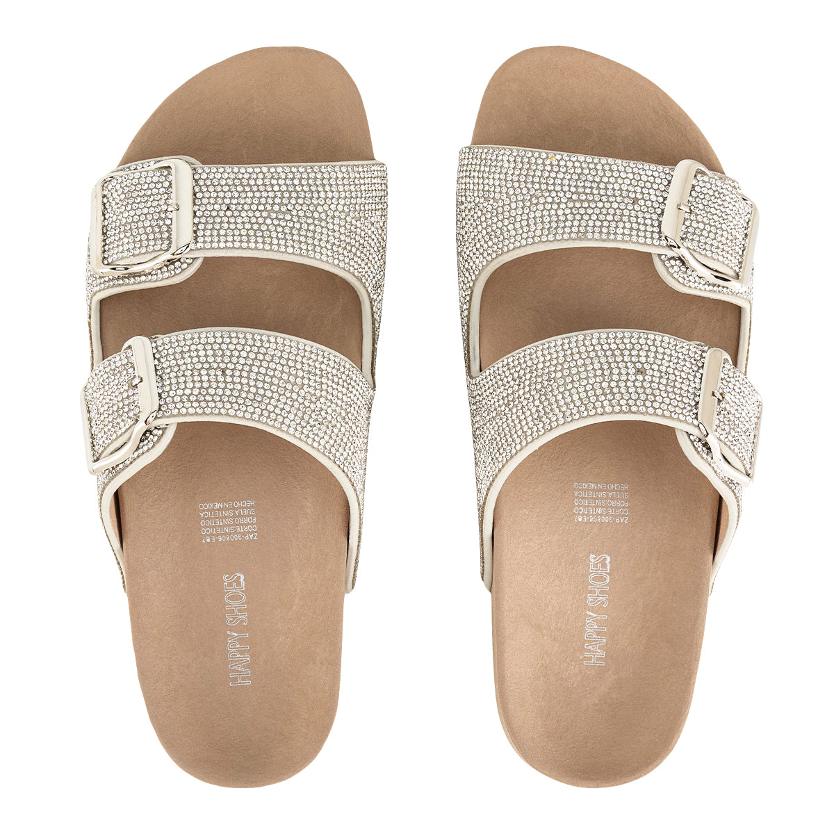 Sandalia Glitter Glam Para Mujer Happy Shoes  08421