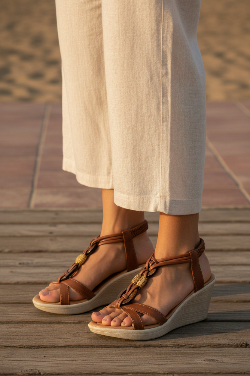Sandalia Happy Shoes Para Mujer Casual Tiras 07198 Happy Shoes Sandalias Happy Shoes Calzado con Estilo en México