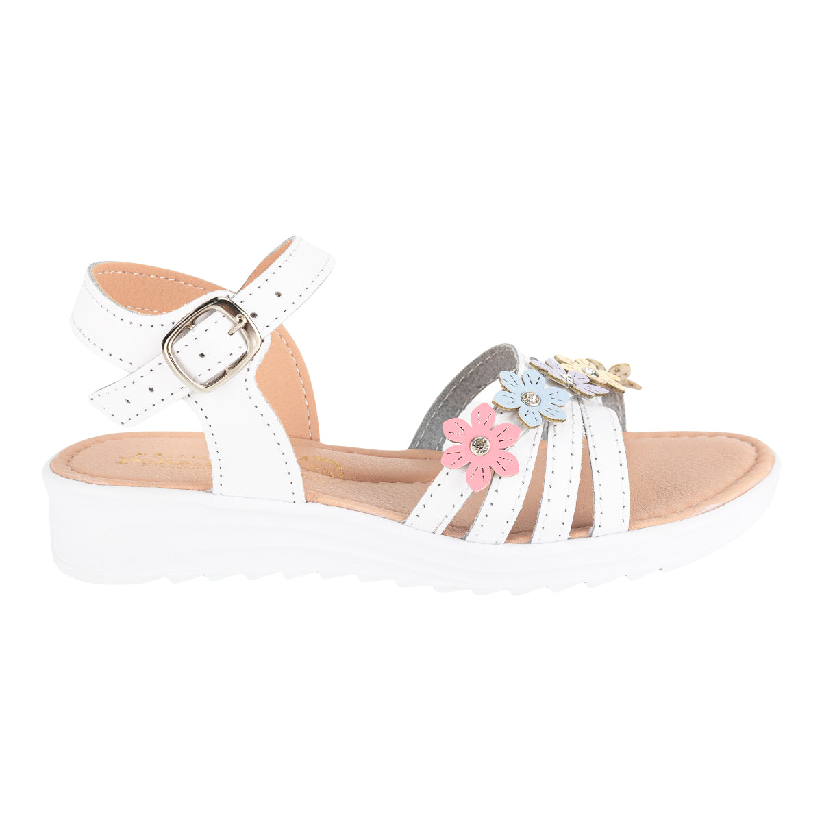 Sandalia Plana Casual Para Niña Peke Kids 08461 Peke Kids Sandalias Peke Kids Calzado con Estilo en México