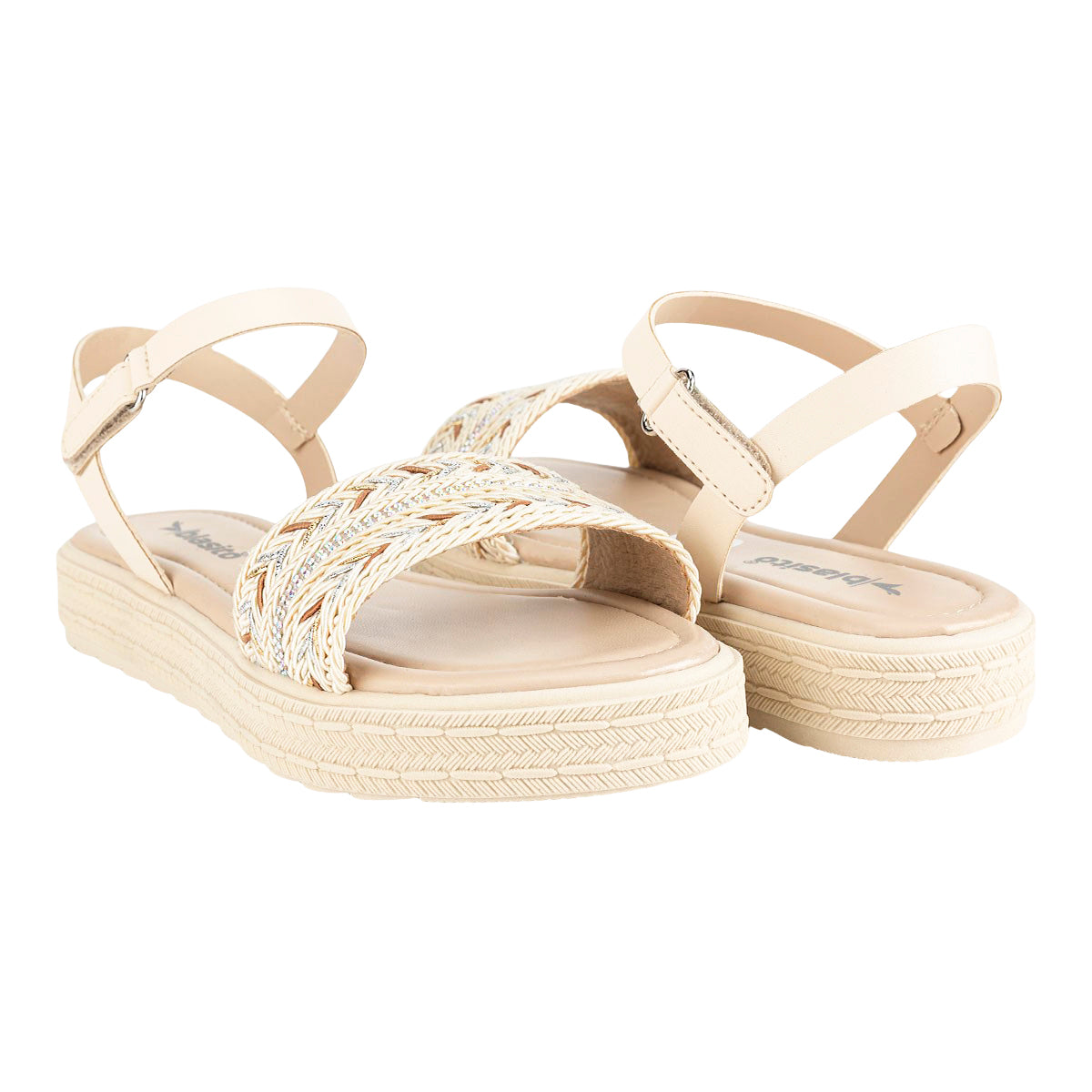 Sandalia Platform Trenzada Para Nina Blasito 08552