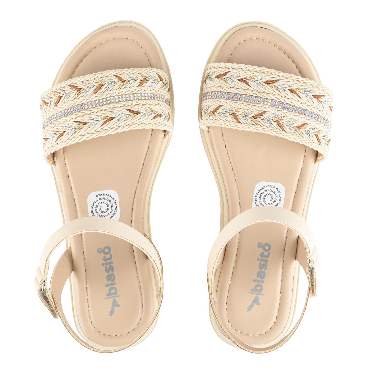 Sandalia Platform Trenzada Para Nina Blasito 08552
