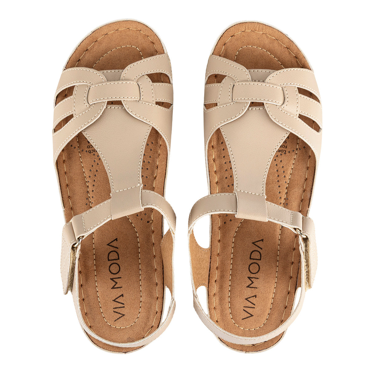 Sandalia Romelia Tiras Para Mujer Viamoda 08477 Viamoda Sandalias Viamoda Calzado con Estilo en México