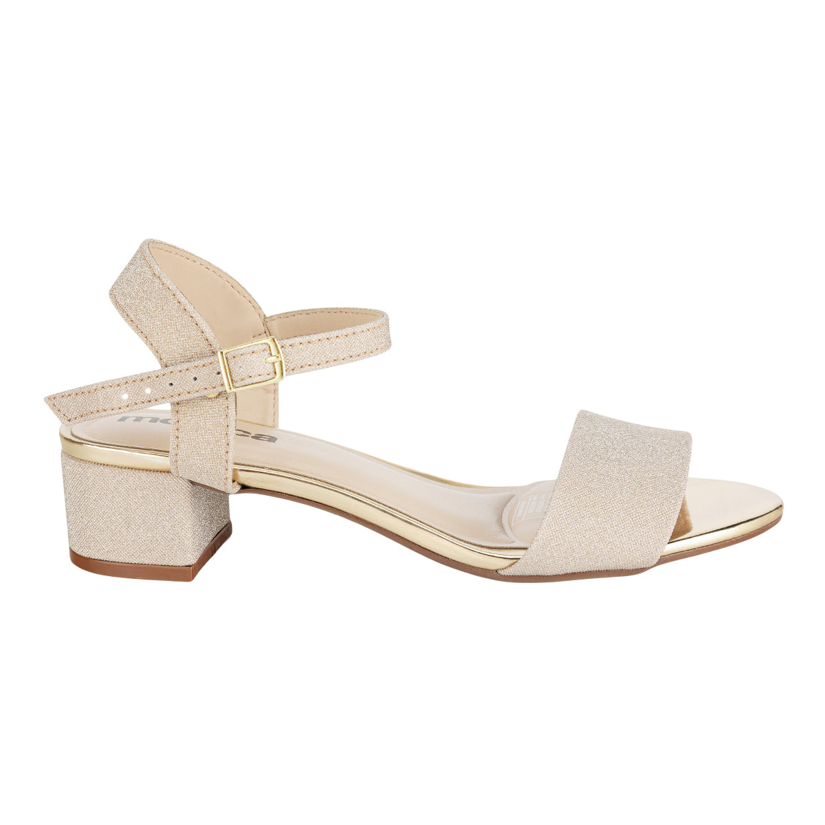 Sandalia Silver Glitter Para Mujer Moleca 08130-31