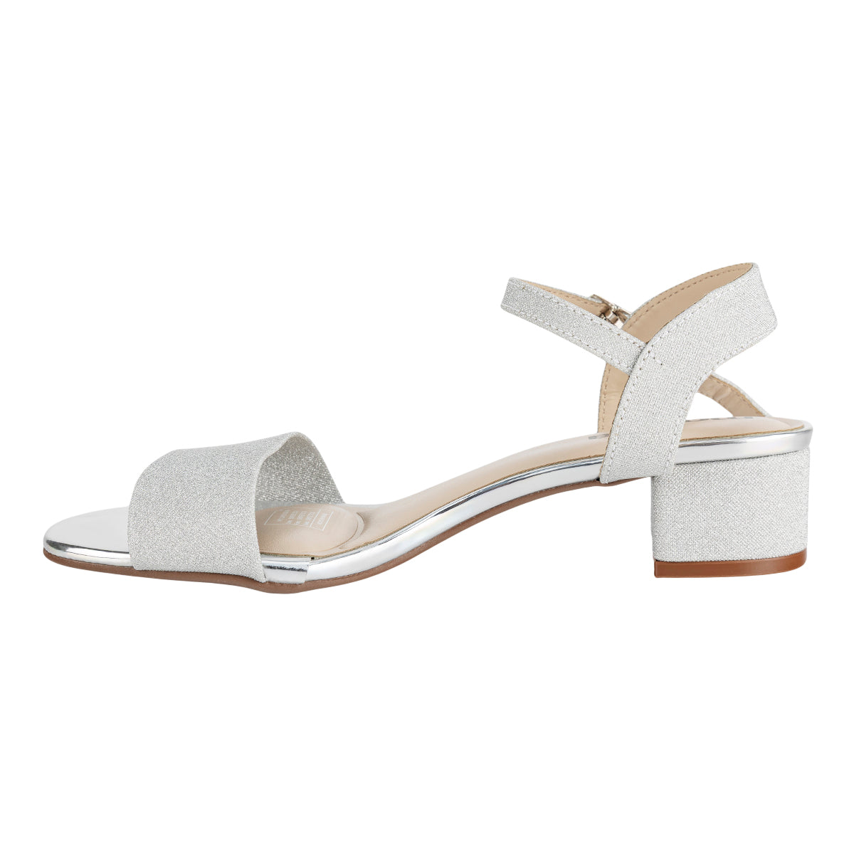 Sandalia Silver Glitter Para Mujer Moleca 08130-31
