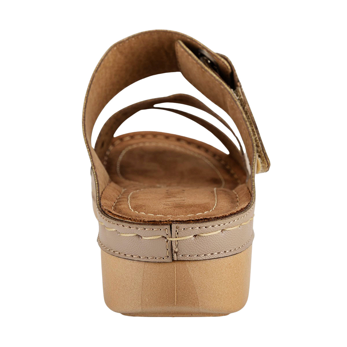 Sandalia Simipiel Cuña Para Mujer Viamoda 06552/53 Viamoda Sandalias Viamoda Calzado con Estilo en México