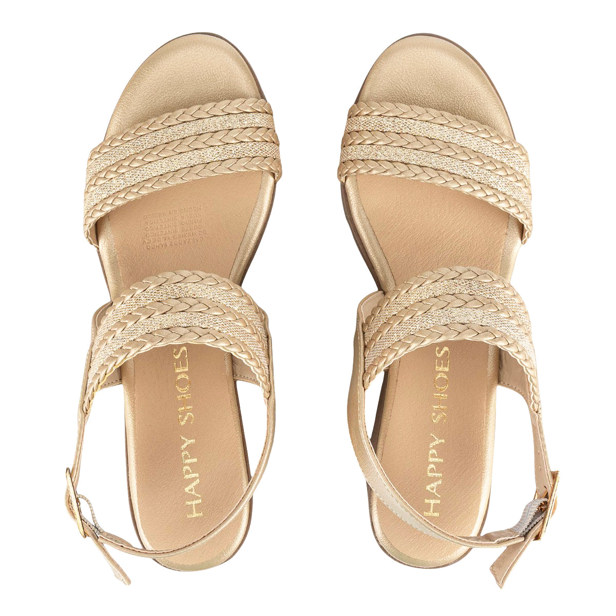 Sandalia Happy Shoes Para Mujer Cuña 08413