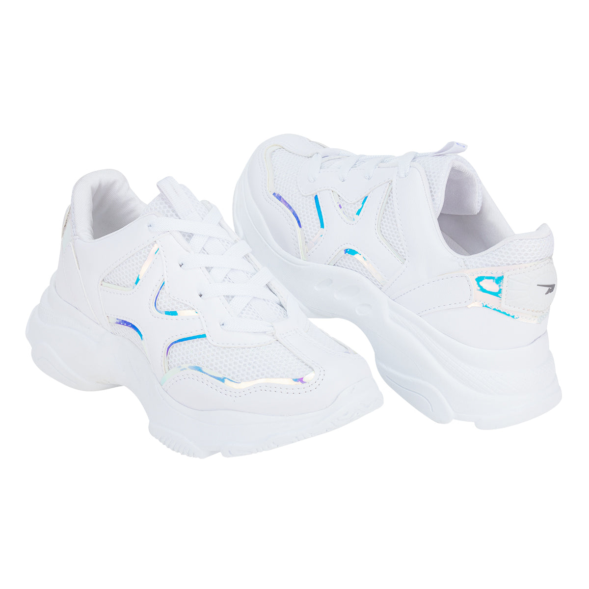 Tenis Blancos Casuales Plataforma Para Mujer Tornasol Neo Sport 02962 Neo Sport Tenis Neo Sport Calzado con Estilo en México