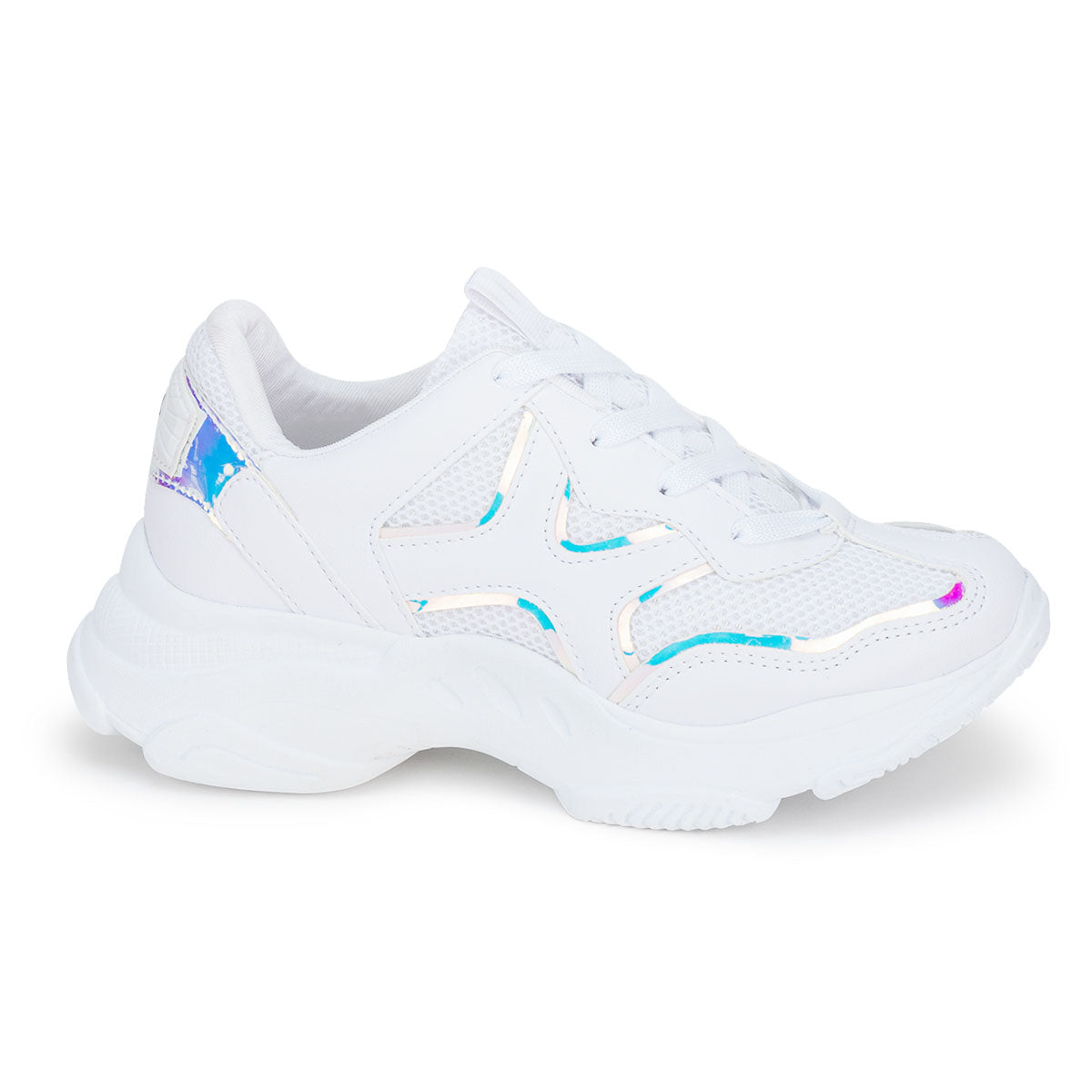 Tenis Blancos Casuales Plataforma Para Mujer Tornasol Neo Sport 02962 Neo Sport Tenis Neo Sport Calzado con Estilo en México