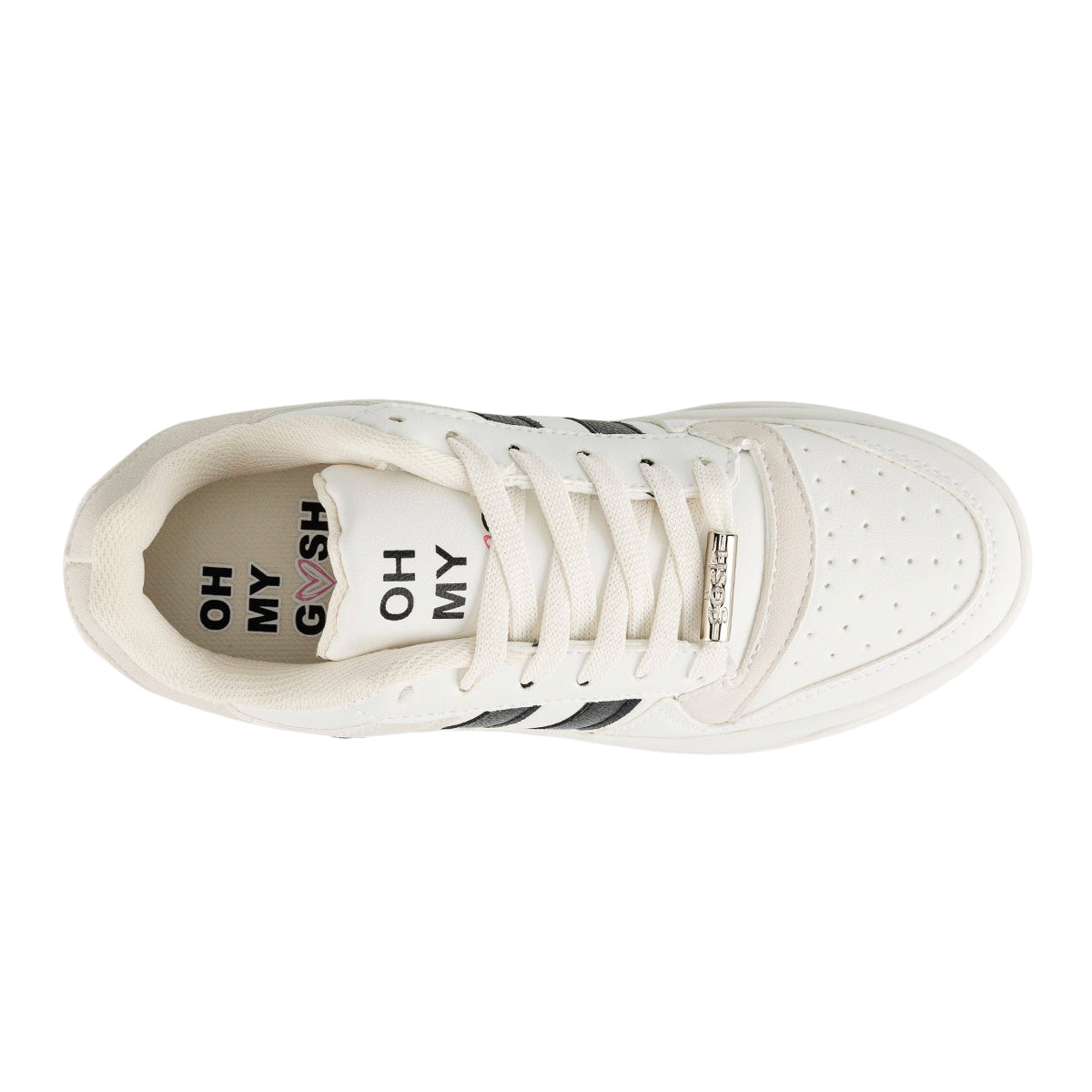 Tenis Blancos Moda Plataforma Para Mujer Gosh 06172 Gosh Tenis Gosh Calzado con Estilo en México