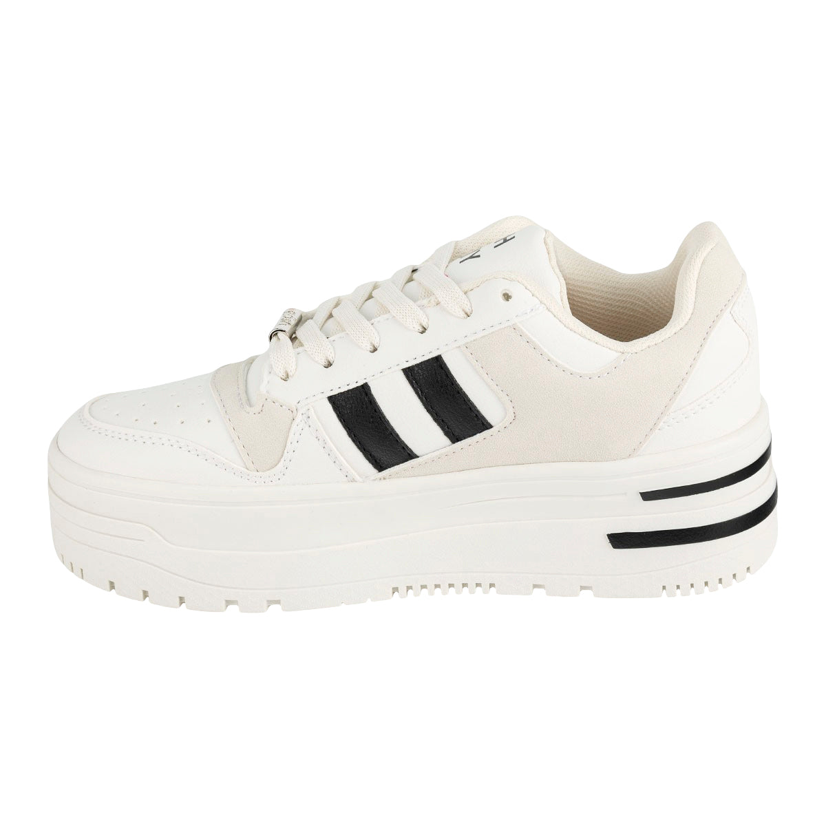 Tenis Blancos Moda Plataforma Para Mujer Gosh 06172 Gosh Tenis Gosh Calzado con Estilo en México