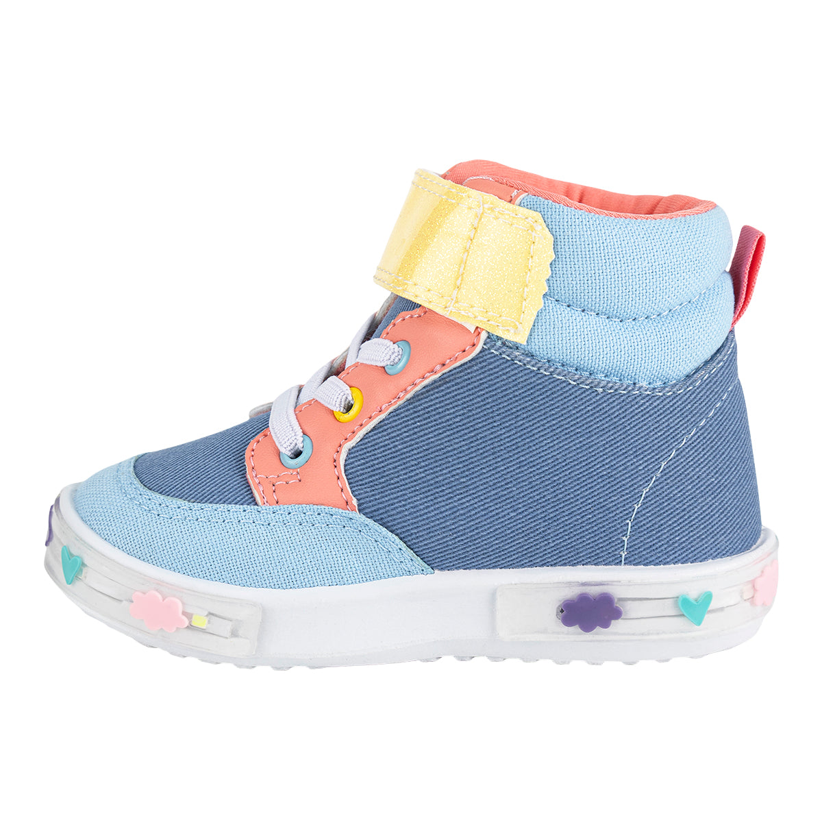 Tenis Bubble Gummers Para Niña Bota Luces Led 09481 Bubble Gummers Tenis Bubble Gummers Calzado con Estilo en México