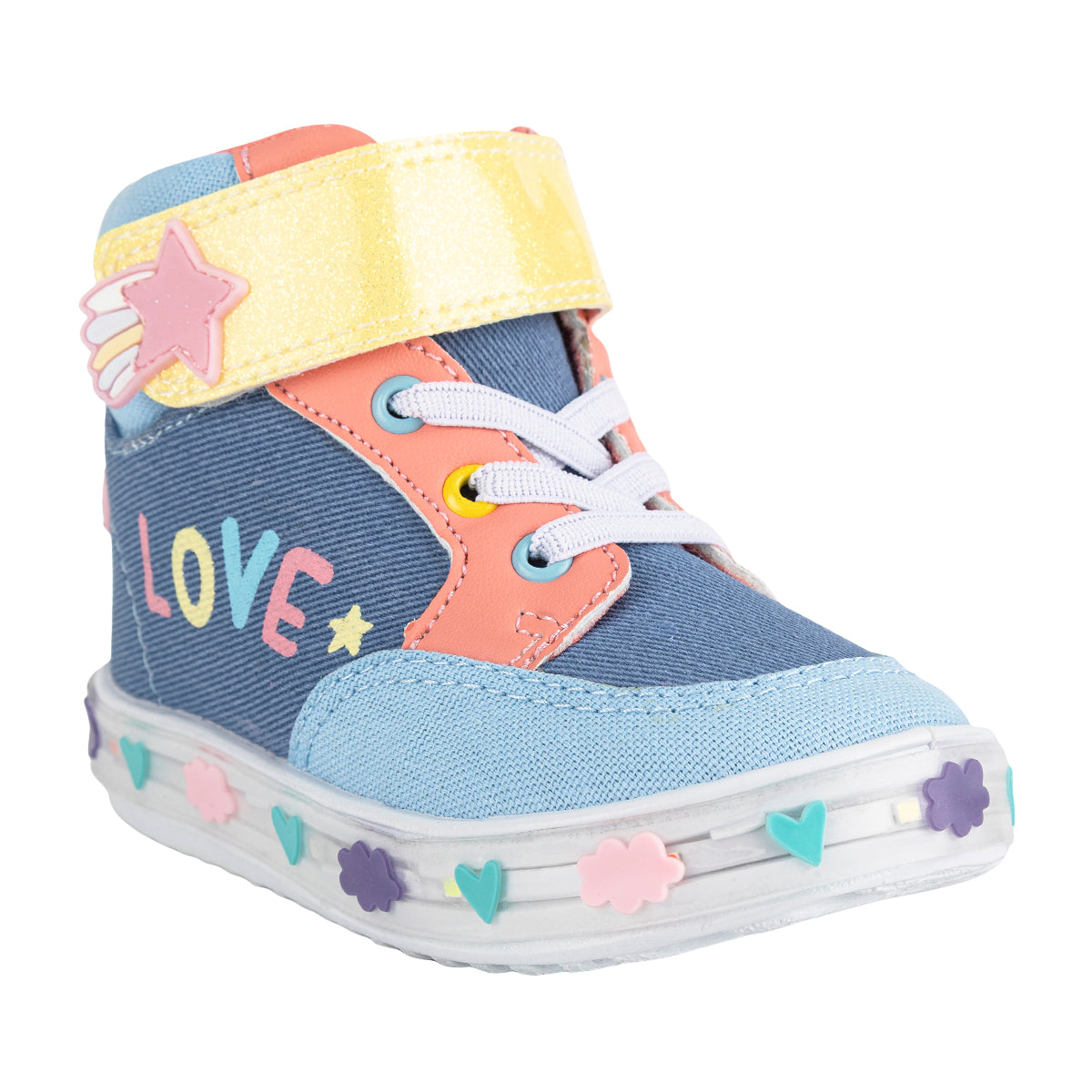 Tenis Bubble Gummers Para Niña Bota Luces Led 09481 Bubble Gummers Tenis Bubble Gummers Calzado con Estilo en México
