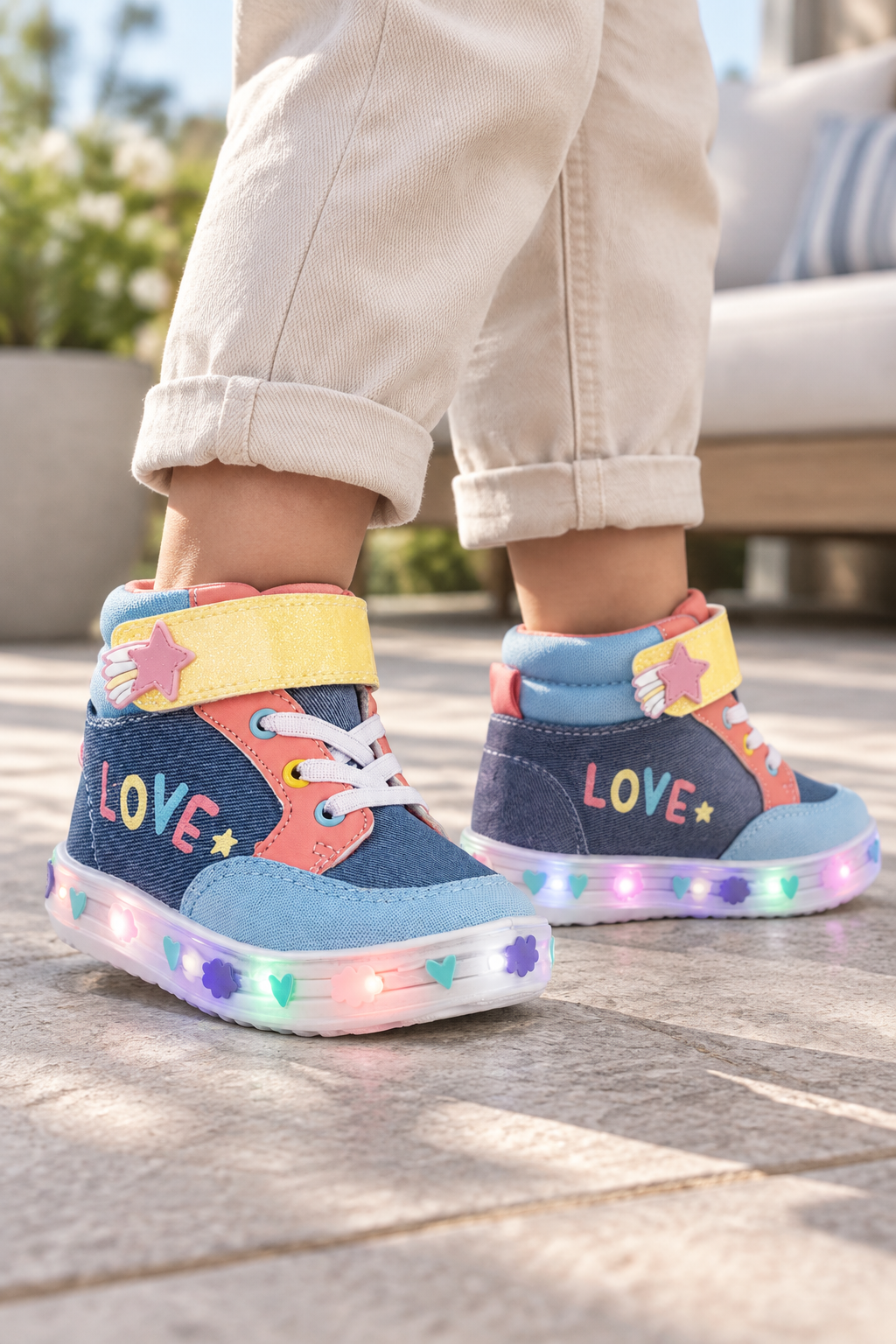 Tenis Bubble Gummers Para Niña Bota Luces Led 09481 Bubble Gummers Tenis Bubble Gummers Calzado con Estilo en México