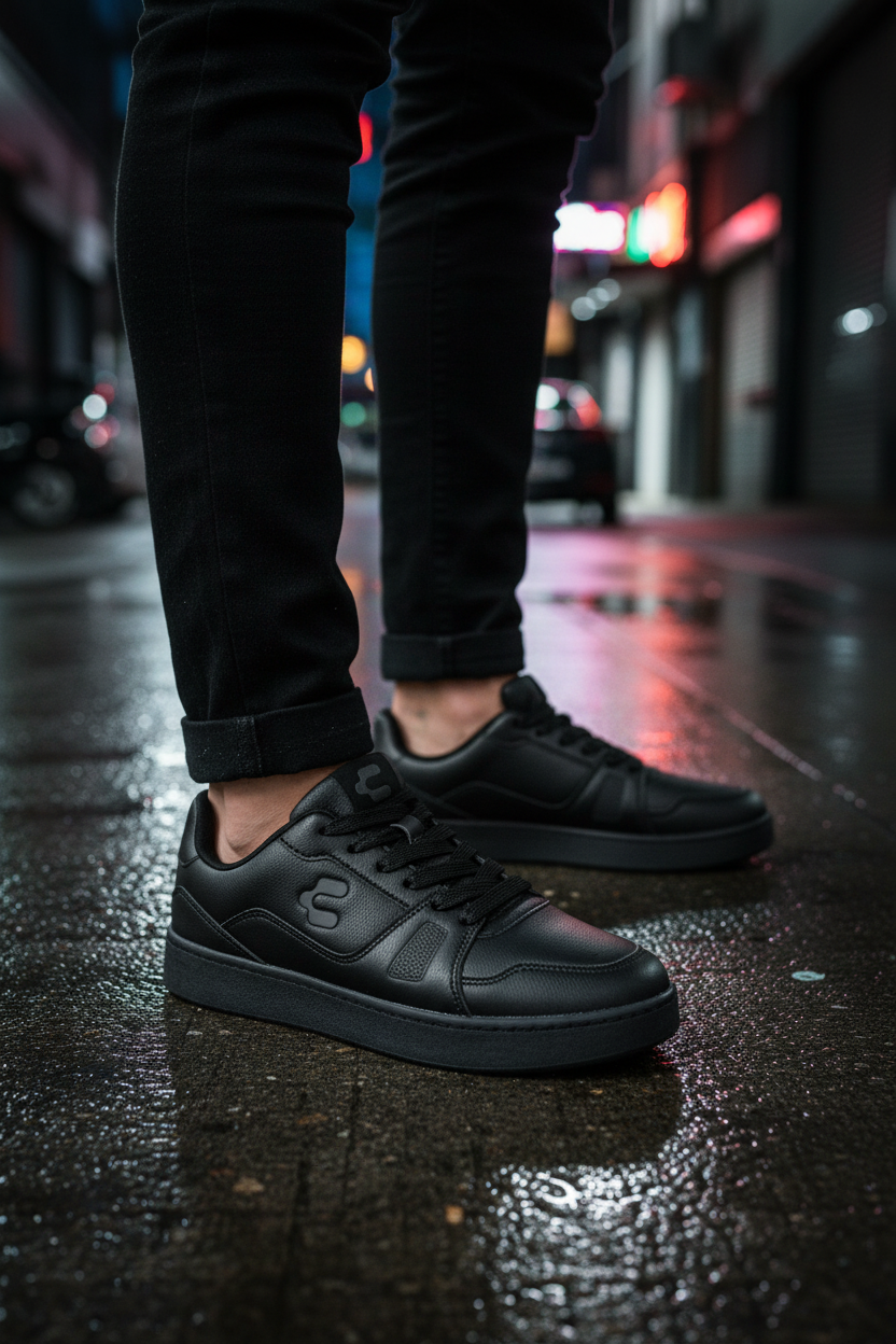 Tenis Charly Para Hombre Urbanos Monocromáticos 09130