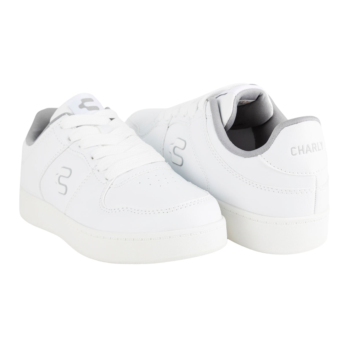 Tenis Blancos Charly Para Niño Joven Grand GS LT City 08789