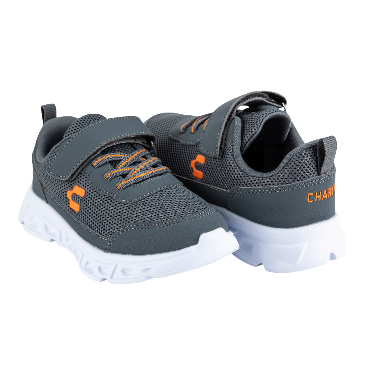 Tenis Deportivo Ceniza Grau Para Niño Charly 08761-62