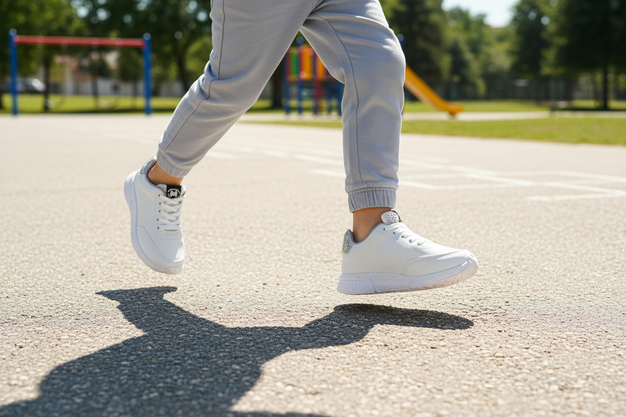 Tenis Blancos Escolar Deportivo Para Niño Molekinho 08935