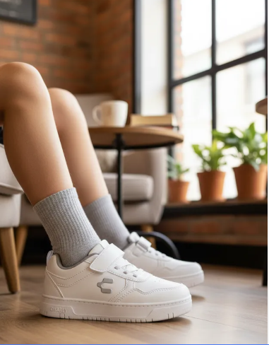 Tenis Grand Escolar Blanco Niño Charly 08282-83