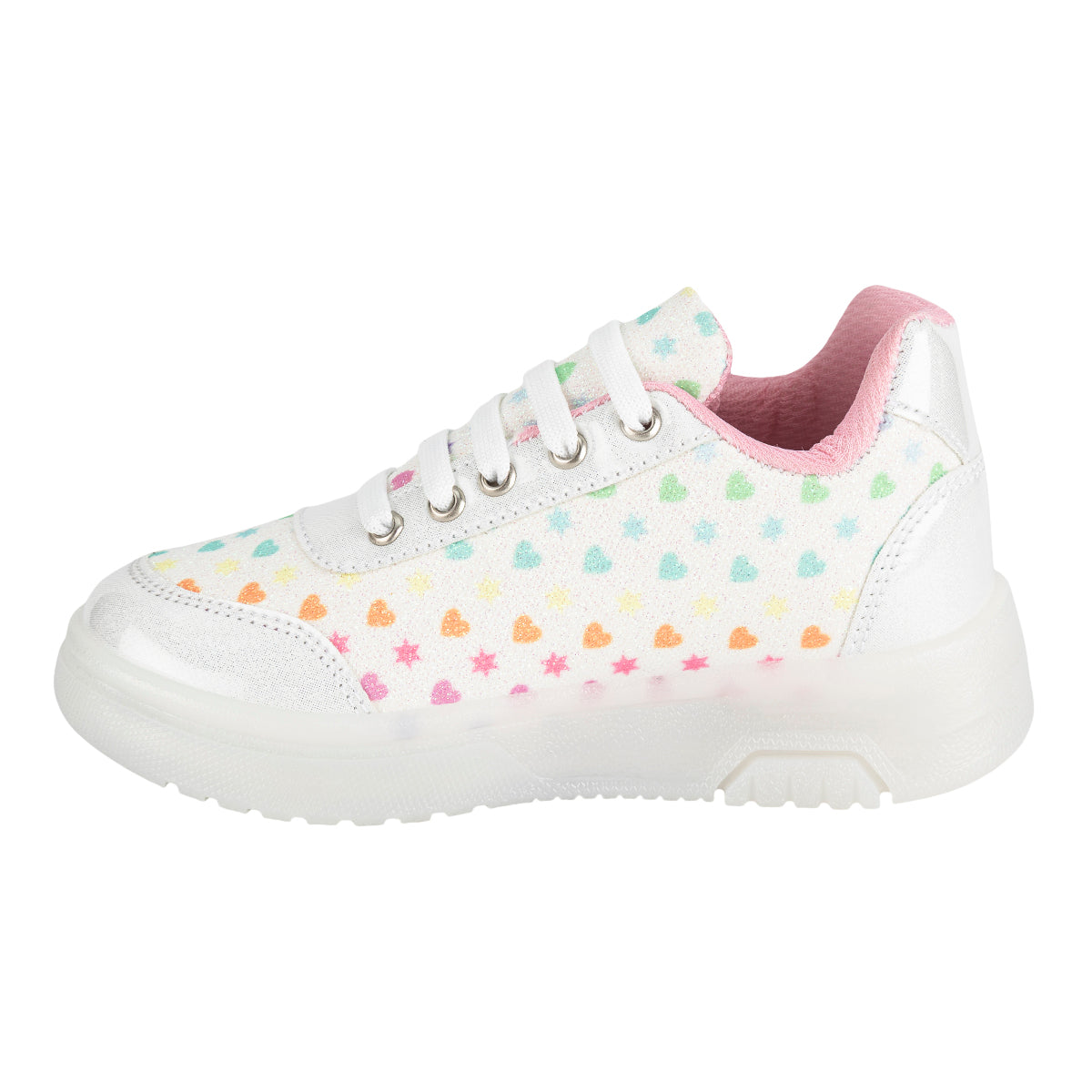 Tenis Happy Shoes Para Niña Corazón Luces Led 09061
