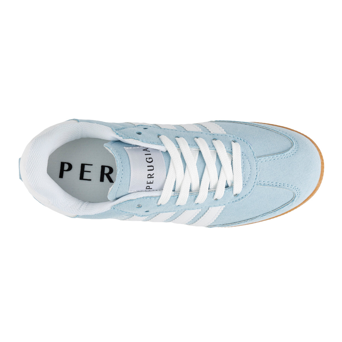 Tenis Moda Casual Para Mujer Perugia 06477/78 Blanco-Azul Perugia Tenis Perugia Calzado con Estilo en México