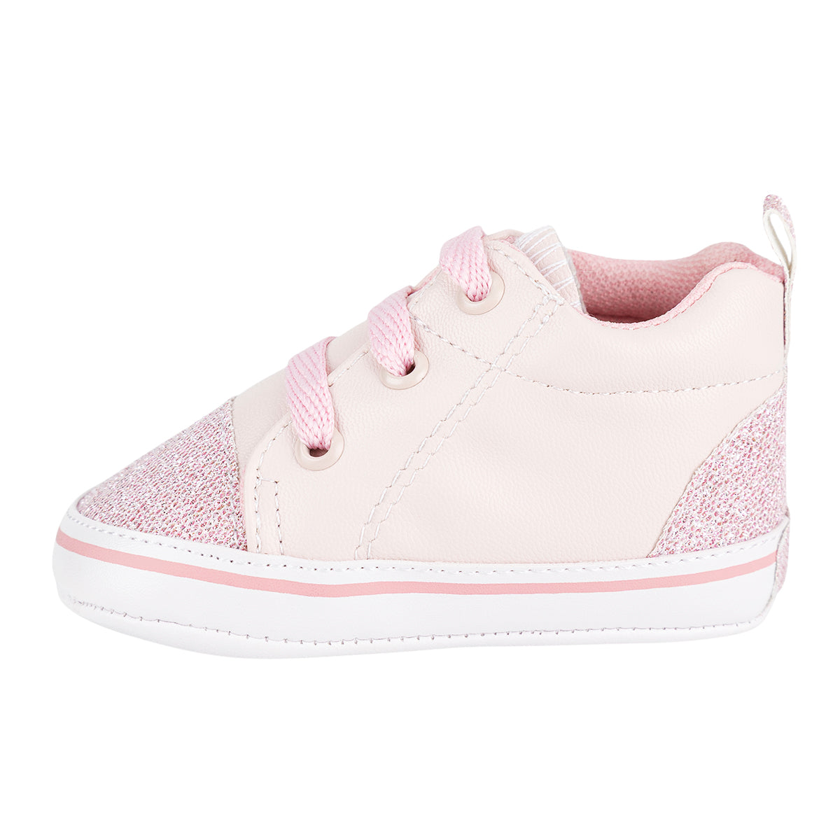 Tenis Moño y Brillo Glitter Para Bebé Peke Kids 09499 Peke Kids Tenis Peke Kids Calzado con Estilo en México