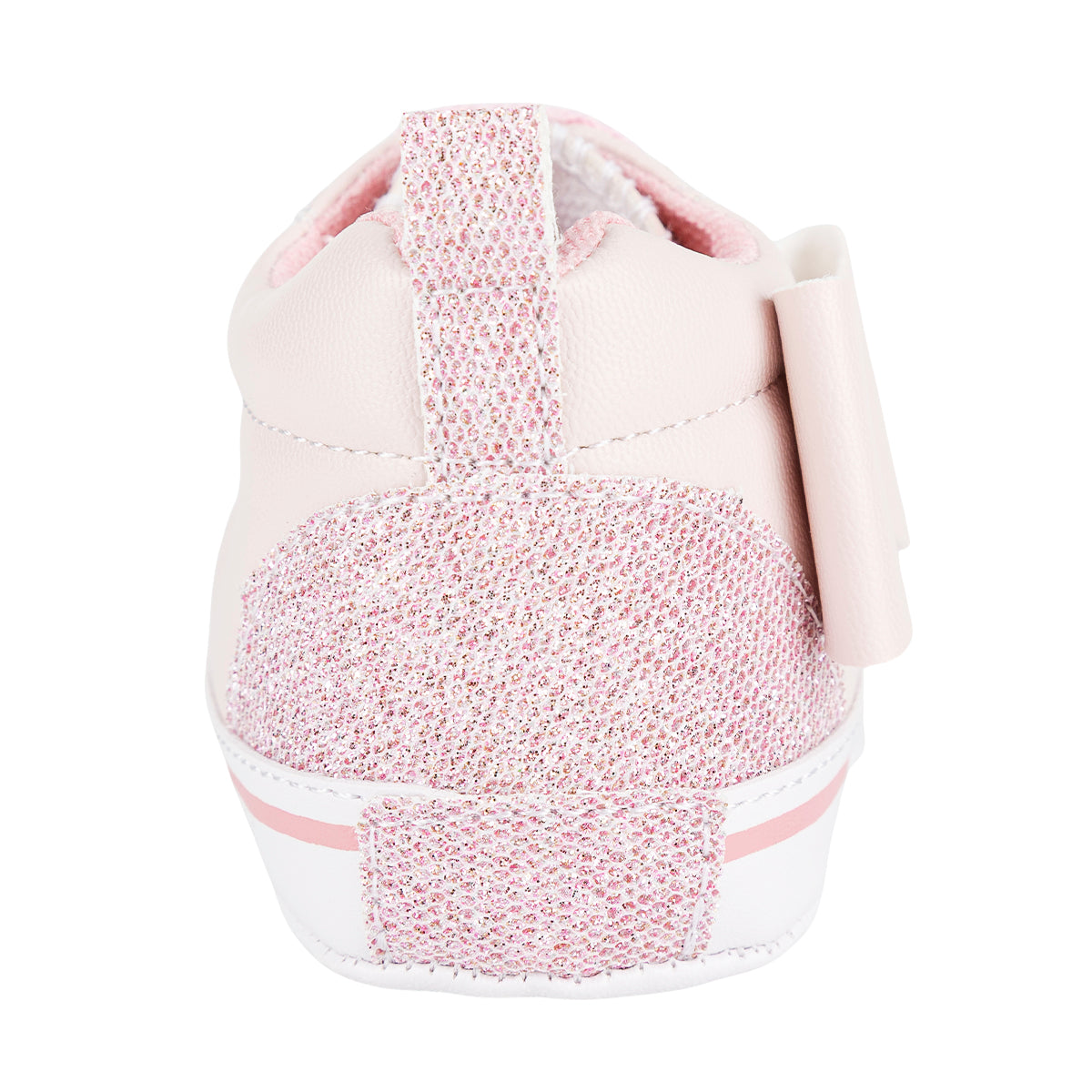 Tenis Moño y Brillo Glitter Para Bebé Peke Kids 09499 Peke Kids Tenis Peke Kids Calzado con Estilo en México