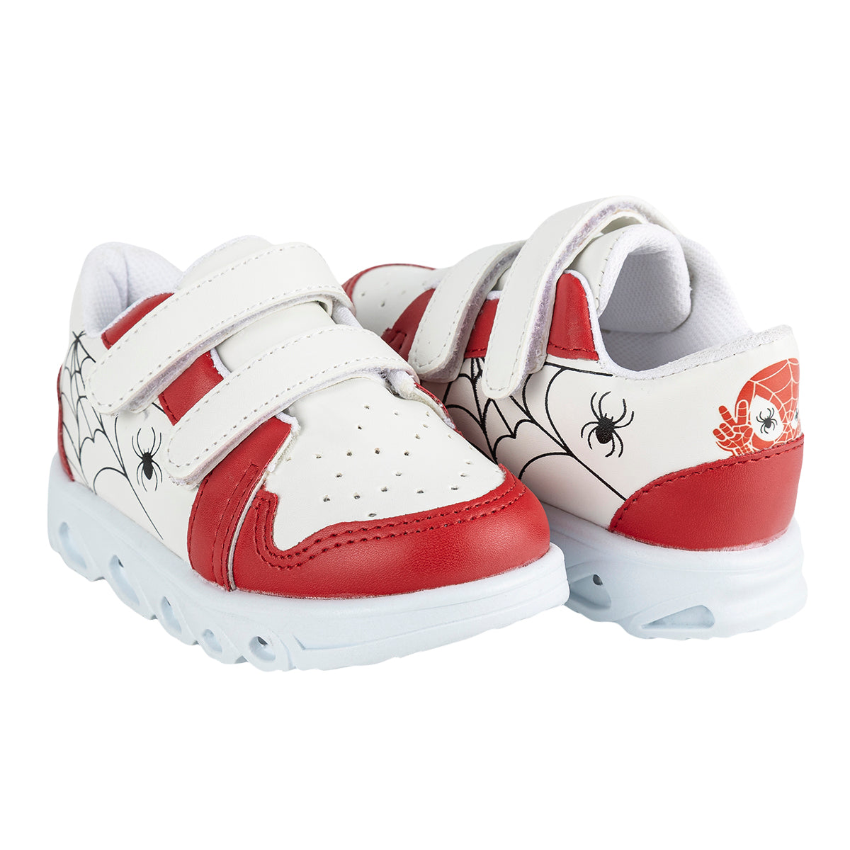 Tenis Spider-Man Luz Led Para Niño Peke Kids 09494