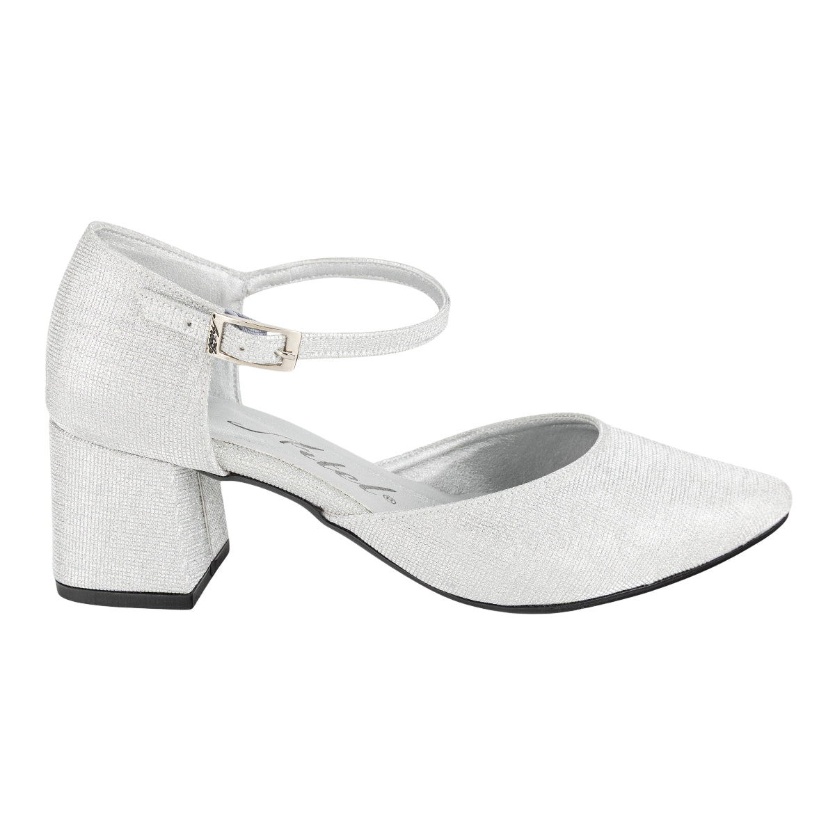 Zapatilla Plata Glitters Fiesta Graduación Para Mujer Artel 08862