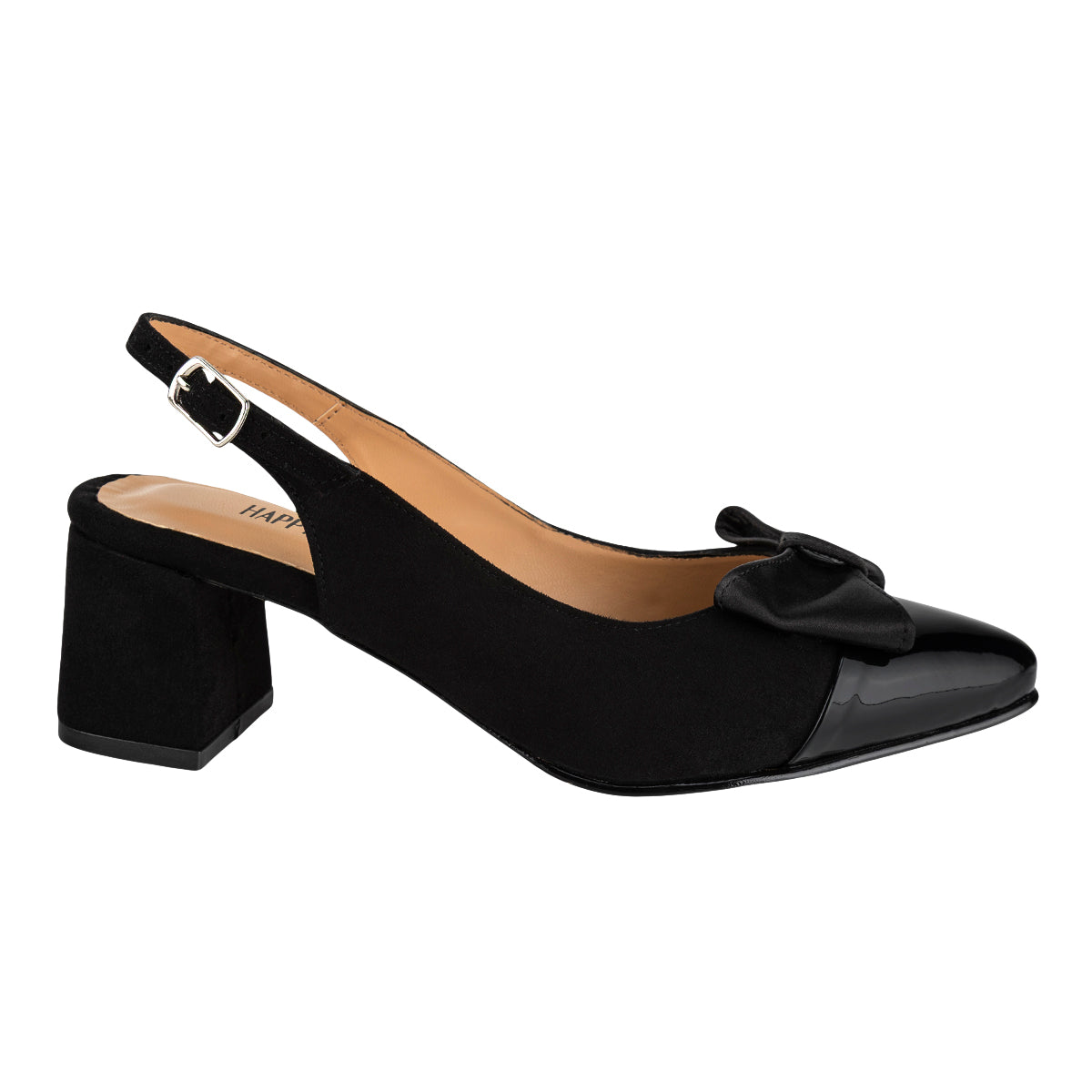 Zapatilla Happy Shoes Para Mujer Slingback Moño 08939-40