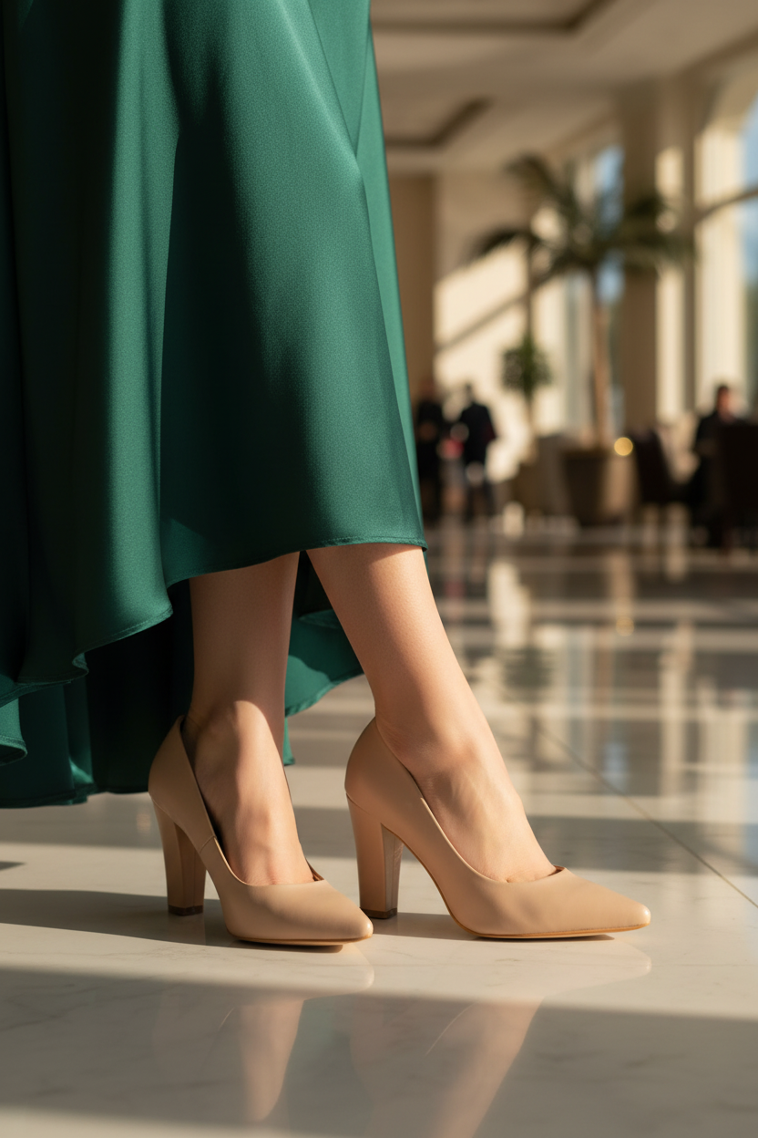 Zapatilla Vestir Tacón Para Mujer Gina Loren 07001