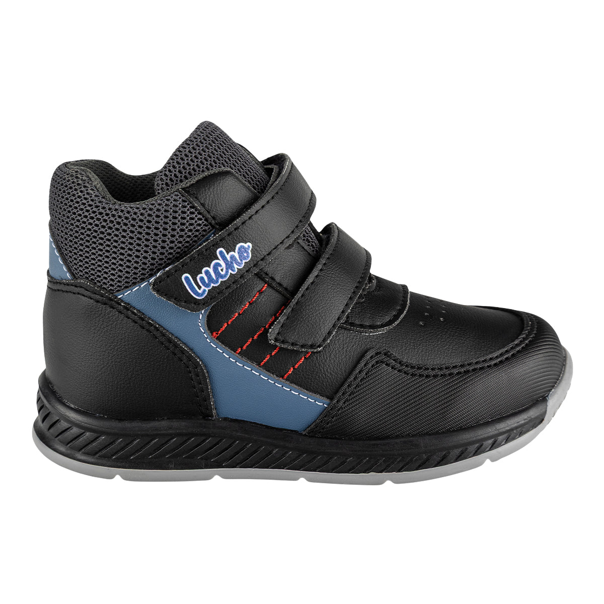 Zapato Bota Casual Correas Para Niño Lucho 07086