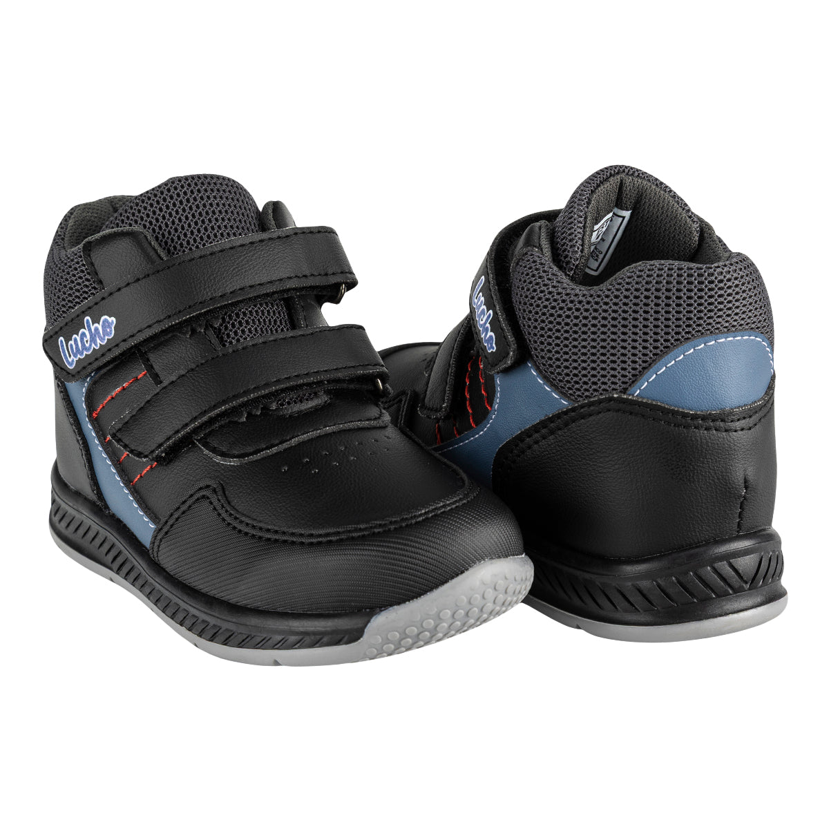 Zapato Bota Casual Correas Para Niño Lucho 07086