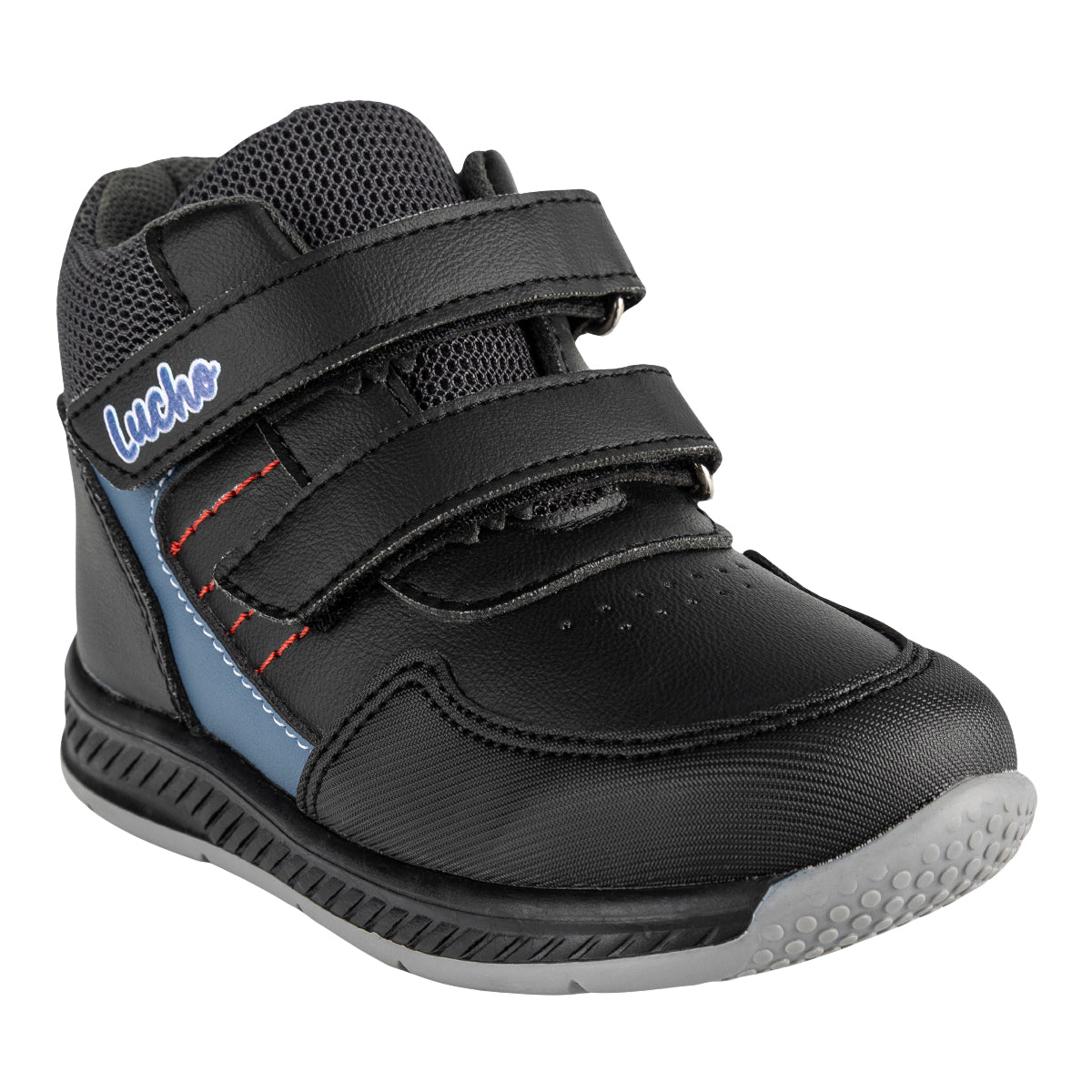 Zapato Bota Casual Correas Para Niño Lucho 07086
