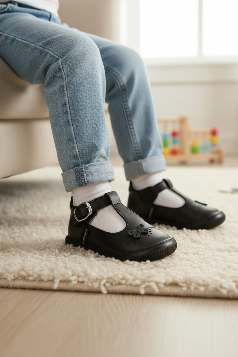 Zapato Botita Happy Shoes Mariposa Para Niña 09204