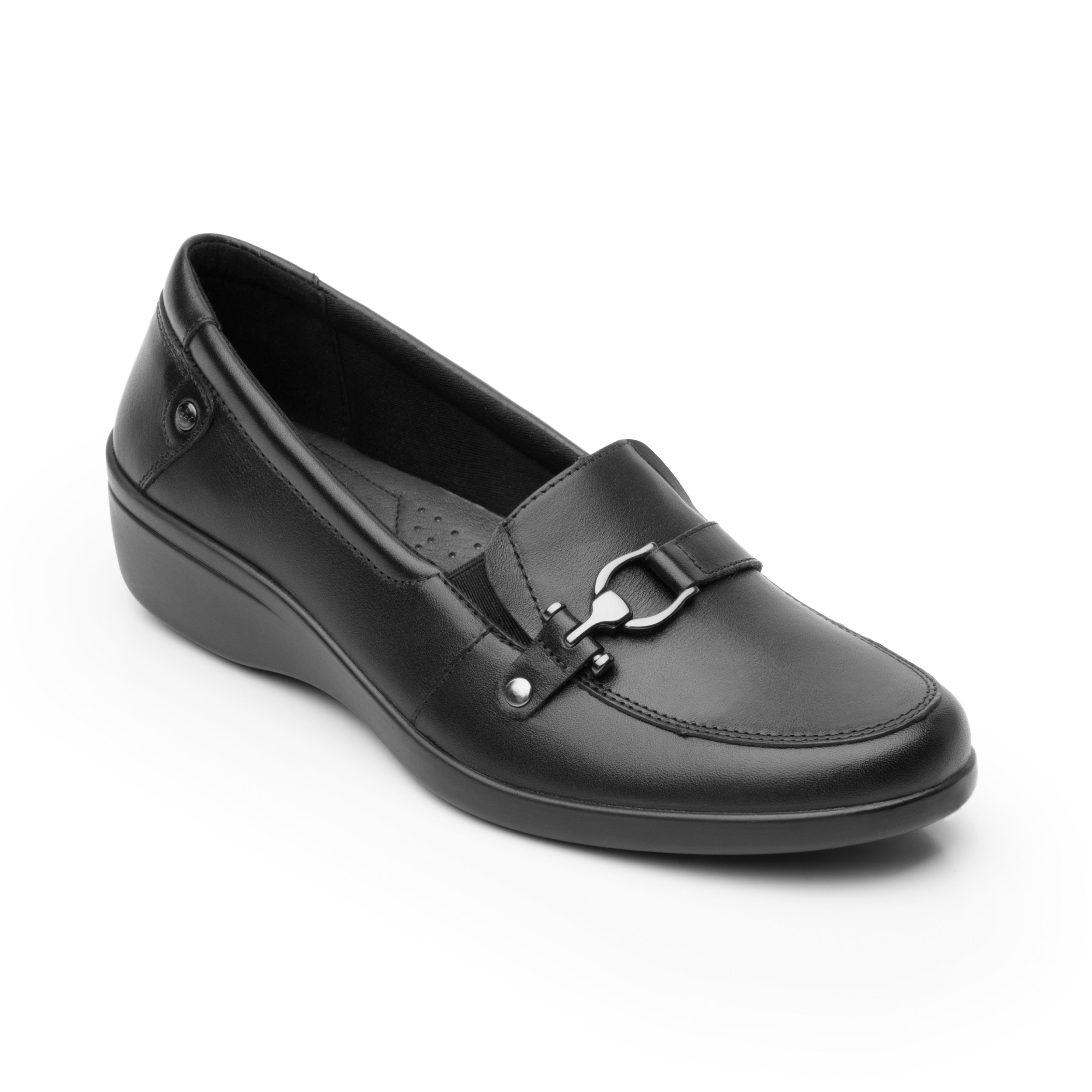 Zapato Cómodo Hebilla Negro Dama Flexi 01564