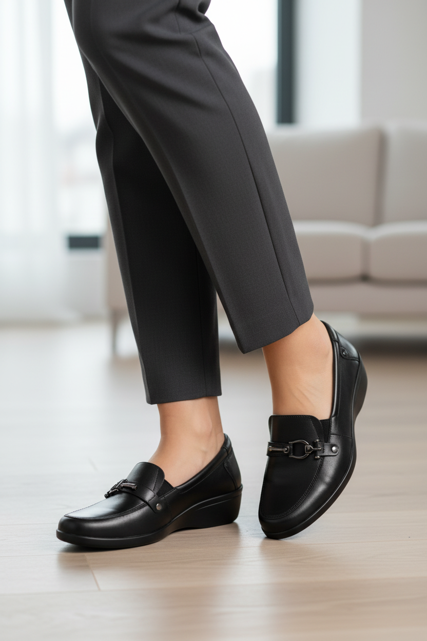 Zapato Flexi Para Mujer Cómodo Hebilla Negro 01564 Flexi Zapatos Flexi Calzado con Estilo en México