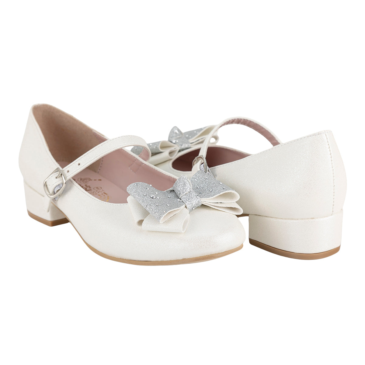 Zapato De Fiesta  Mary Jane Para Niña Jr Caramel 08979