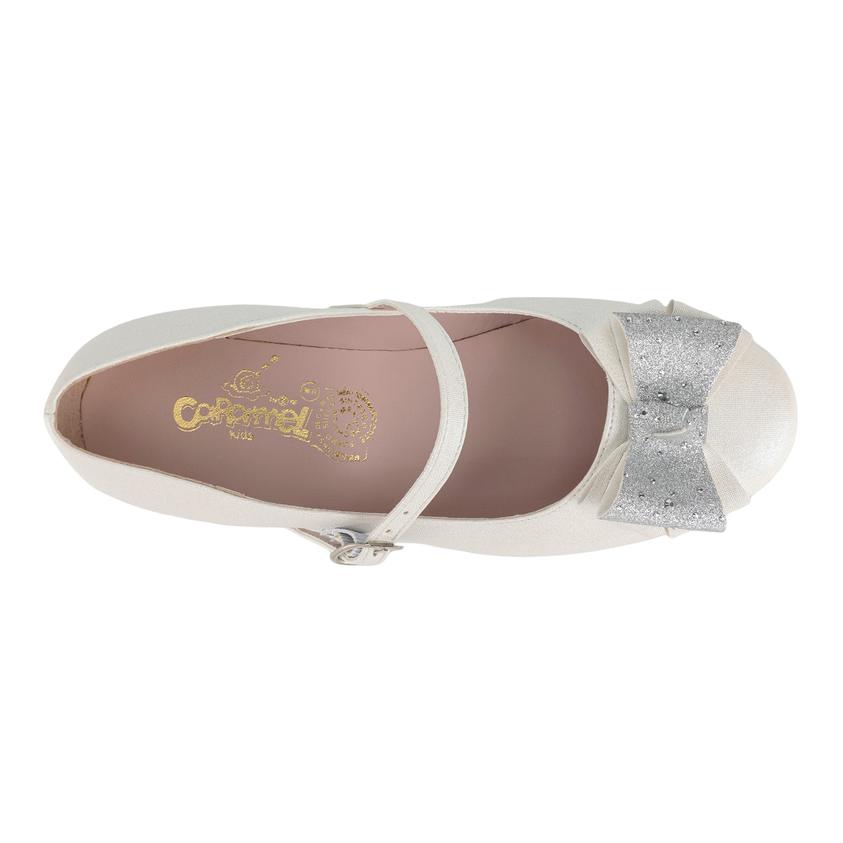 Zapato De Fiesta  Mary Jane Para Niña Jr Caramel 08979