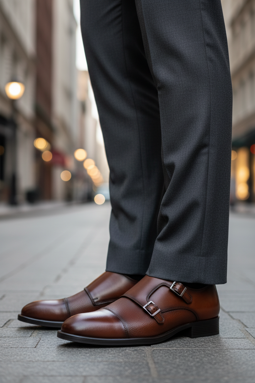 Zapato Double Monk Para Hombre Gino Cherruti 08321