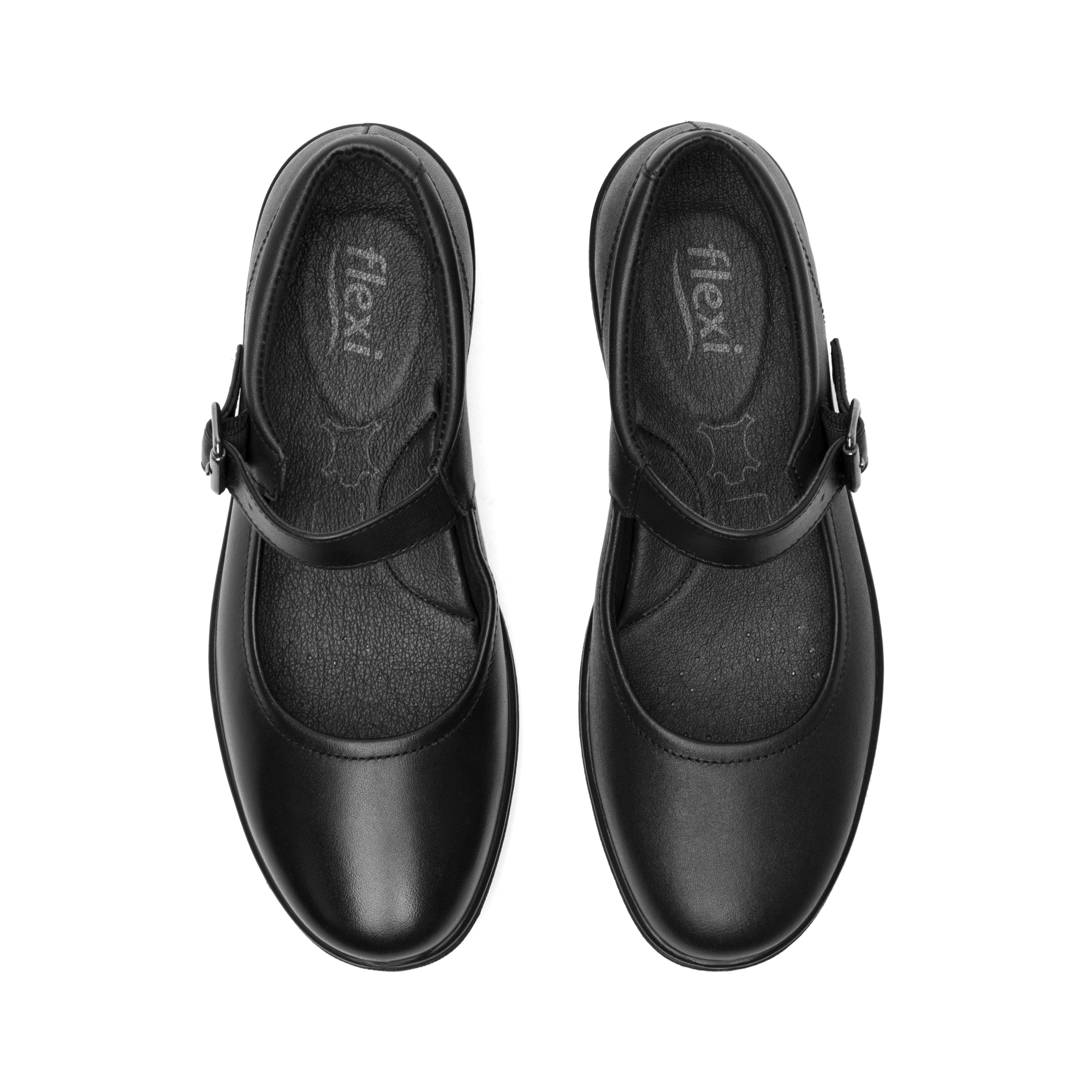 Zapato Escolar Flexi Para Niña Junior Ajustable 05541